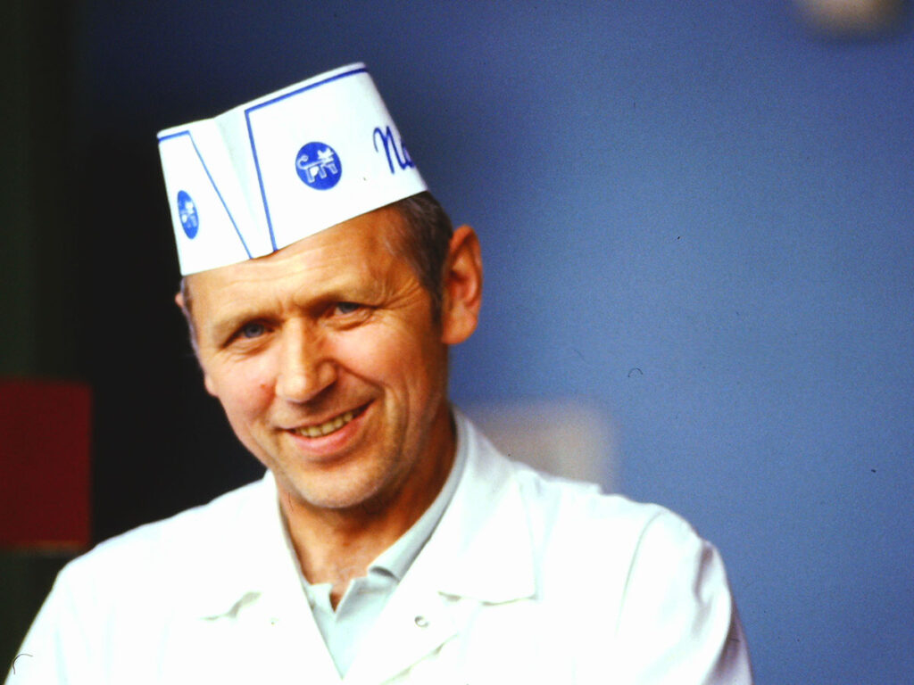 Mitarbeiter der Nordmilch in Zeven, etwa 1986